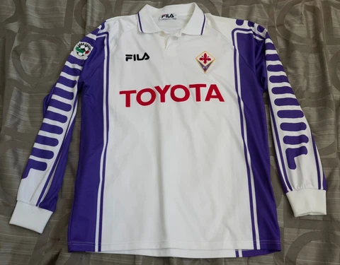 1999 2000 Original Fila Fiorentina Match Player Issue Football Shirt Cover
