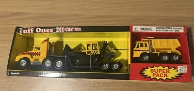 Súper paquete de 3 volquetes de cama plana de metal fundido a presión Remco Tuff Ones de colección de los 90 y... Foto 1 de 4