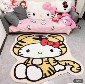 Tiger Hello Kitty Rug Mat Room Decoration Sanrio Miniso Kawaii 23”+ Carpet - Picture 1 of 5