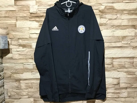 LEICESTER CITY 2020 2021 FOOTBALL SOCCER TRAINING JACKET ADIDAS Sz XL Cover