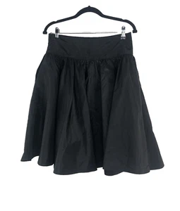 Ralph Lauren Sport Womens Size 4 Side Zip A-Line Silk Skirt Black - Picture 1 of 6