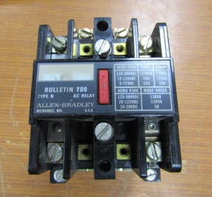 💥ALLEN BRADLEY 10 AMP AC RELAY 110/120 VOLT COIL 700-N200A1 - Picture 1 of 9