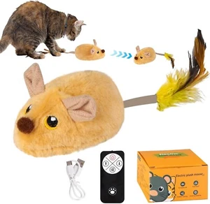 Remote Control Mouse Toy 2025 New Cat Toys Mice Electronic Interactive Moving - Picture 1 of 5