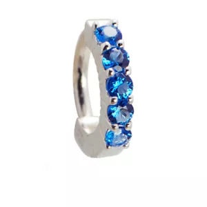 Sexy snap in TummyToys Blue CZ's body jewelry for your belly button piercing - Picture 1 of 3