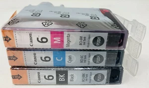 CANON BCI-6 NERO CIANO MAGENTA 3 CARTUCCE ORIGINALI CANON i965/i990/i9950/iP6000 - Bild 1 von 2