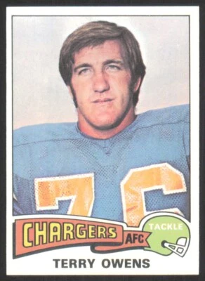 1975 Topps Terry Owens San Diego Chargers #256 - Image 1 of 2