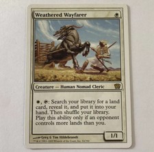 Magic the Gathering MTG Weathered Wayfarer Ninth 9th Edition Rare LP