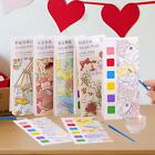 Watercolor Paint Bookmark Valentines Day Gift Home Watercolor Coloring Books