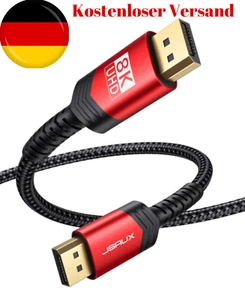 Displayport 8K Kabel DP auf DP Nylon-Kabel 2M 8K60Hz für Computer, Laptop, TV... - Bild 1 von 7