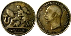elf Greece 1 Drachma 1910 (a) Silver - Picture 1 of 1