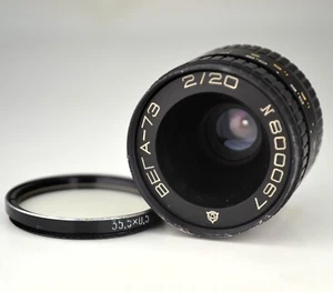 1980 C-MOUNT SOVIET USSR VEGA-7E LENS f2/20, FOR MIRRORLESS CAMERAS (5) - Picture 1 of 7