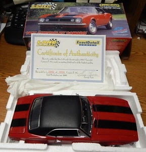 EXACT DETAIL 1967 CAMARO IN RED COLOR DIE CAST CAR 1/18 SCALE NIB 2942/3000 LQQK - Picture 1 of 3