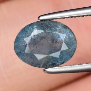 1.48ct 8.2x6.3mm Oval Natural Unheated Blue Aquamarine Gemstone, Africa