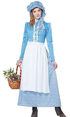 Disfraz de California Costumes Pioneer para mujer XL 12-14 para adulto Juegos con disfraces gorro azul Foto 1 de 4