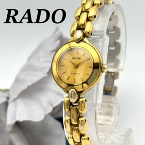 RADO Florence Gold Watch New Battery Working E515 - Picture 1 of 10
