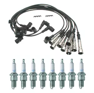 Ignition Wire Set + 8 Spark Plugs for Mercedes 420SEL 560SEC 560SL 560SEL - Picture 1 of 1