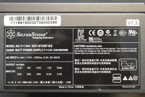 SilverStone Strider Essential 500W (SST-ST50F-ES) Netzteil 500 Watt 80+ #41839 - Afbeelding 1 van 1