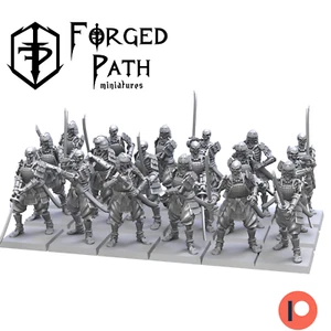 Samurai Skeletons, Wargaming Fantasy Undead Skeleton Infantry Samurai Miniatures - Picture 1 of 14
