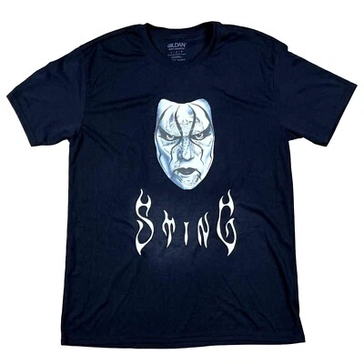 Camiseta Negra WWE Sting Talla Grande AEW Pro Wrestling Steve Borden Foto 1 de 4