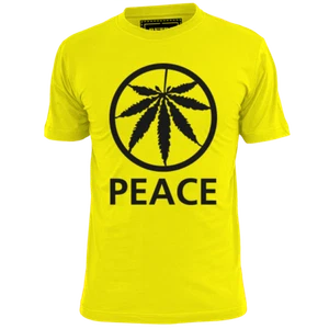 Mens Peace Cannabis Leaf Reggae T Shirt Weed Spliff Doctor  - Picture 1 of 2