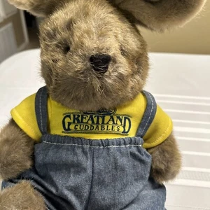 Easter Bunny Rabbit "Greatland Cuddables" Target Plush Dayton Hudson T-Overalls - Picture 1 of 6