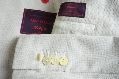 Chaqueta Abrigo Deportivo Isaia Woolsilk Beige Donegal Tejido Tweedy 48R TOTALMENTE NUEVA Foto 1 de 4