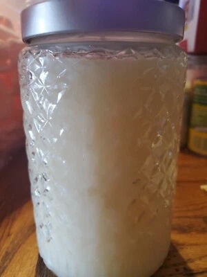 Vintage Gold Canyon Yummy Birthday Cake Candle 26 oz New Glass Jar Large - Image 1 of 3