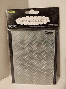 Carpeta de estampado Darice - Fondo Chevron - 1 pieza - Nueva - 2012 - Imagen 1 de 1