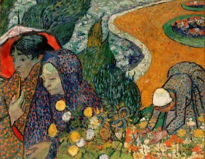 VINCENT VAN GOGH Art Poster or Canvas Print "Memory of the Garden at Etten" - Picture 1 of 1