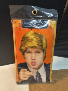 Peluca Halloween Adulto OS Presidente Donald Trump El Multimillonario Peluca SELLADA NUEVA - Imagen 1 de 1