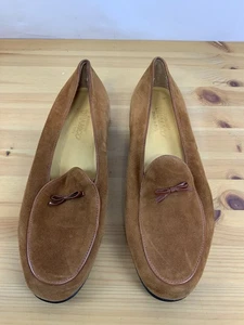 A. Testoni Dinamico Suede Loafers Men’s 9.5 Made in Italy Bologna Luxury Shoes - Picture 1 of 6