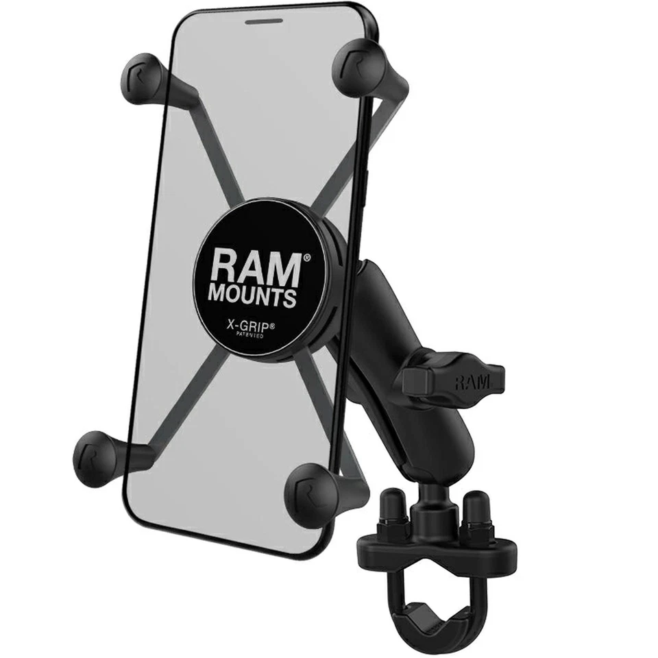 RAM Mounts X-Grip Lenker-Halterung für Smartphones bis 114,3 mm Breite - B-Kugel - Bild 1 von 1