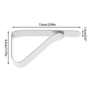Rustproof Tablecloth Clip Geometrics Pattern Stainless Steels Table Fasteners - Picture 1 of 8