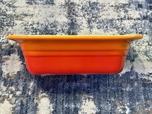 Le Creuset Small Rectangular Baking Dish Ombre Fire Orange - Picture 1 of 9