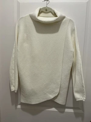 Suéter Chicos Zenergy Talla 1 (pequeño) Invierno Blanco Envolvente Frontal Mangas Largas Capucha Foto 1 de 4