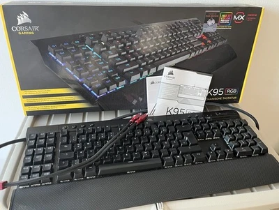 Corsair K95 RGB Cherry MX Brown | Mechanische Tastatur Kabelgebunden USB OVP - Bild 1 von 4