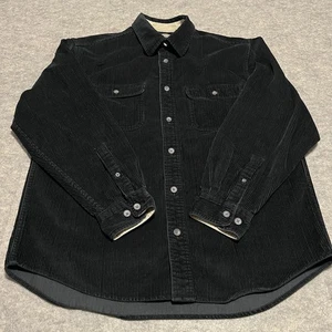 CAMISA DE PANA FIELDMASTER VINTAGE NEGRA PARA HOMBRE MEDIANA ABOTONADA DOBLE BOLSILLO - Imagen 1 de 6