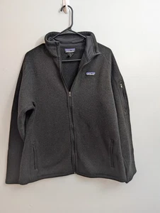 Chaqueta A1 Patagonia Para Hombres Negra Bolsillos Forrada de Vellón Cremallera Completa Talla XL - Imagen 1 de 4