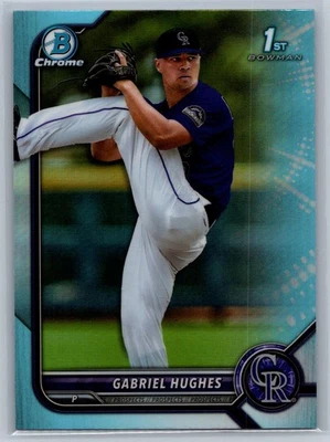 Gabriel Hughes 1st Bowman Sky Blue 2022 Bowman Chrome #BDC-151 - Image 1 of 2