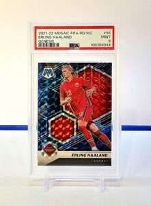 2021-22 Mosaic FIFA World Cup ERLING HAALAND - Genesis Case Hit SSP PSA 9 Mint - Picture 1 of 2