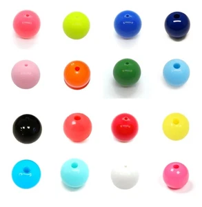 6mm - 30mm round spherical acrylic beads choice of colours, sizes jewel making - Picture 1 of 54