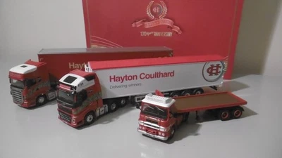 OXFORD HAYTON COULTHARD SCANIA VOLVO ERF CENTENARY TRUCK MODEL SET 76SET45 1:76 - Image 1 of 4