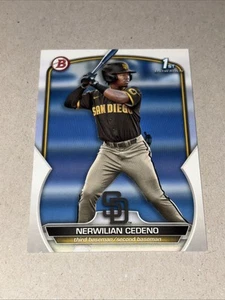 Nerwilian Cedeno 2023 Bowman 1st Rookie #BP-81 San Diego Padres - Picture 1 of 2