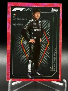 2025 Topps Turbo Attax F1 Kimi Antonelli #317 Diamond Pull Pink Parallel - Picture 1 of 2