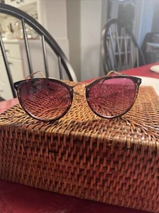 $24 NWT LOFT WOMENS TORTOISE/GOLD 100% UV PROTECTION SUNGLASSES- JL98 N - Picture 1 of 6
