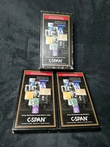 C-Span American Presidents Life Portraits 2 Pack 2001 VHS Tapes RARE - Picture 1 of 3