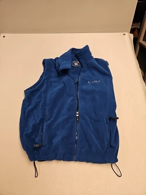 Polar Graphics 抓绒背心女式 L 码阿拉斯加蓝色口袋  — 第 1/4 张图片