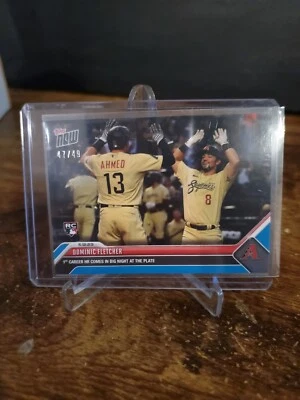 DOMINIC FLETCHER Rookie 1st HR 2023 Topps Now 281 Diamondbacks BLUE 47/49 - Image 1 of 2