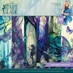 Crafter's Companion THE FAIRY GLADE - 8" X 8" VELLUM PAD - 24 SHEETS - Picture 1 of 7