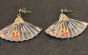 Pendientes abanico origami - Imagen 1 de 6